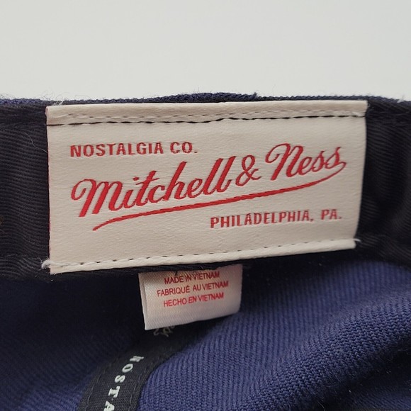 Washington Wizards Mitchell & Ness Blue Red Fitted Hat Cap 7 3/4 NBA 100% Wool - Picture 11 of 14